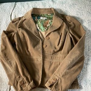 Ann Taylor Tan corduroy jacket